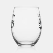 Verre À Vin Sans Pied Garage ne touchez pas à quelque chose Drinkware (Droite)