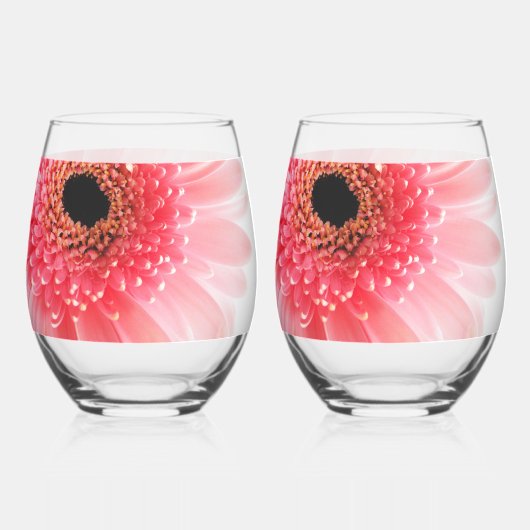 Verre À Vin Sans Pied Gerbera (Recto)