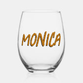 Verre À Vin Sans Pied Ginger 3D Funny Nom moderne (Recto)