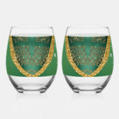 Verre À Vin Sans Pied Glam Gold Parties scintillant Mariage métallique v (Droite)