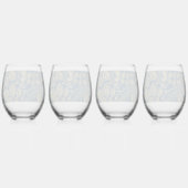 Verre À Vin Sans Pied Golden Blossom Elegance (Dos)