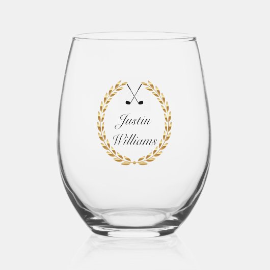 Verre À Vin Sans Pied Golf (Recto)