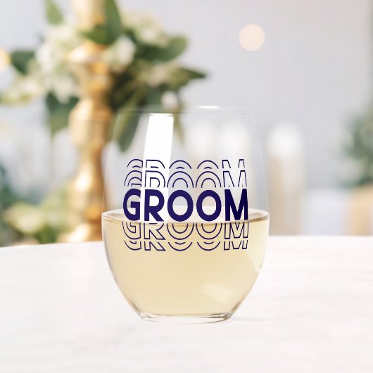 Verre À Vin Sans Pied Groom (Insitu (Mariage))