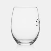 Verre À Vin Sans Pied Groom Bow (Droite)