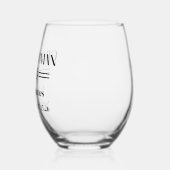 Verre À Vin Sans Pied Groomsman (Gauche)