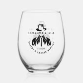 Verre À Vin Sans Pied Groomsman Elegant Tuxedo Mariage (Verso)