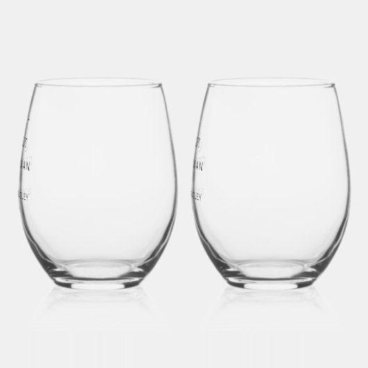 Verre À Vin Sans Pied Groomsman Nom personnalisé Mariage (Gauche)