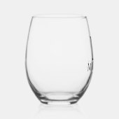 Verre À Vin Sans Pied Groomsman personnalisé moderne (Droite)