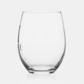 Verre À Vin Sans Pied Groomsman personnalisé moderne (Gauche)
