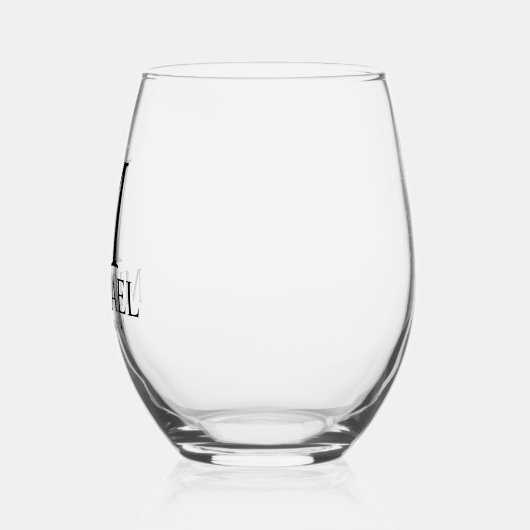 Verre À Vin Sans Pied Groomsman personnalisé moderne (Gauche)
