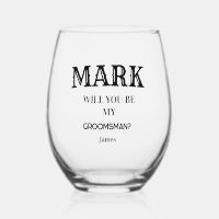 Groomsmen moderne Best Man Bachelor Party Custom