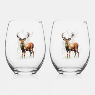 Verre À Vin Sans Pied Gros Cerf Raté