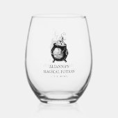 Verre À Vin Sans Pied Halloween cauldron drôle potion magique (Recto)