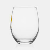 Verre À Vin Sans Pied Halloween de chat noir (Gauche)