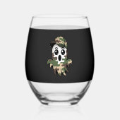 Verre À Vin Sans Pied Halloween Ghost Kids (Recto)