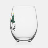 Verre À Vin Sans Pied Happy HalloThanksMas Vin Verre (Gauche)