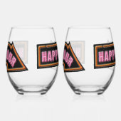 Verre À Vin Sans Pied Happy Hour Vins Stemless Lunettes (Gauche)