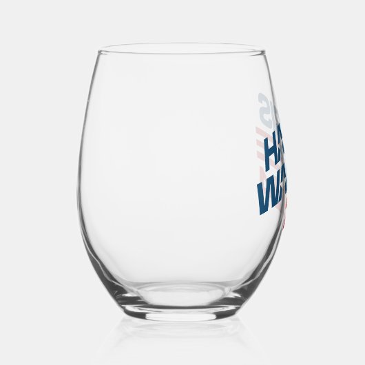 Verre À Vin Sans Pied Harris Walz Élection 2024 (Droite)