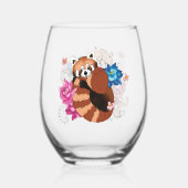 Verre À Vin Sans Pied Hernna Panda Lotus (Recto)