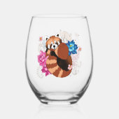 Verre À Vin Sans Pied Hernna Panda Lotus (Verso)