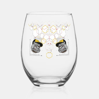 Verre À Vin Sans Pied Hexagone-Pitti