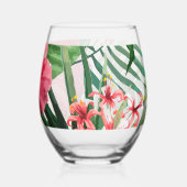Verre À Vin Sans Pied Hibiscus tropical (Verso)