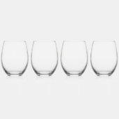 Verre À Vin Sans Pied Hippocampe Polygonal Or (Gauche)