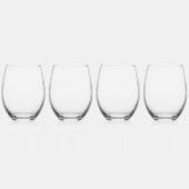 Verre À Vin Sans Pied Hippocampe Polygonal Or (Droite)