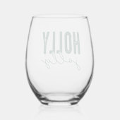 Verre À Vin Sans Pied Holly Jolly (Verso)
