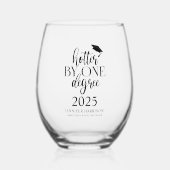 Verre À Vin Sans Pied Hotter D'Un Degré | Graduation (Recto)