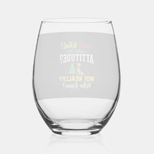 Verre À Vin Sans Pied Humeur de chien de Noël Humour