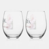 Verre À Vin Sans Pied Hummingbird et Hibiscus M. et Mme. (Gauche)