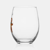 Verre À Vin Sans Pied Humour de Noël Gingerbread Cookie (Gauche)