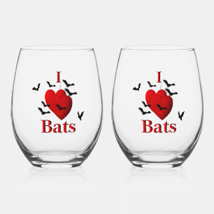 Verre À Vin Sans Pied I Heart Bats