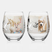 Verre À Vin Sans Pied I will not leave you. (Hebrews 13:5) (Gauche)