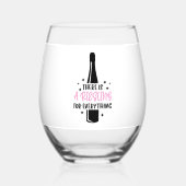 Verre À Vin Sans Pied Il y a un Riesling For Everything Funny (Recto)