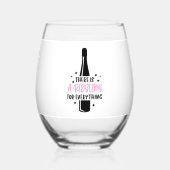 Verre À Vin Sans Pied Il y a un Riesling pour tout ce qui est drôle  (Recto)