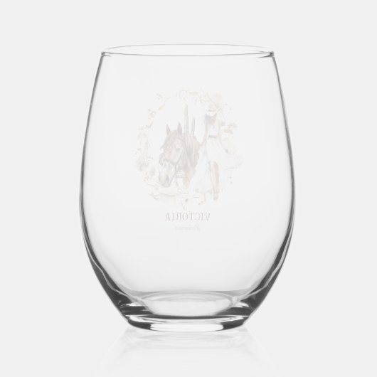 Verre À Vin Sans Pied Illustration Western | Bachelorette (Verso)