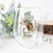 Verre À Vin Sans Pied Illustration Western | Bachelorette