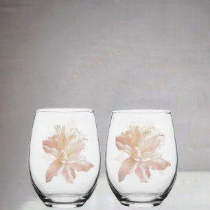 Verre À Vin Sans Pied Imaginaire rose Lily