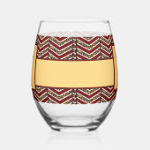 Verre À Vin Sans Pied Impression chevron léopard (Droite)