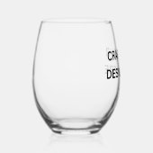 Verre À Vin Sans Pied Impression personnalisée – Téléchargez votre propr (Droite)
