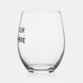 Verre À Vin Sans Pied Impression personnalisée – Téléchargez votre propr (Gauche)