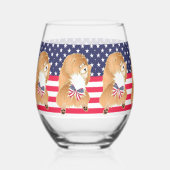 Verre À Vin Sans Pied INDÉPENDANT - Chow rouge (Recto)