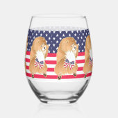 Verre À Vin Sans Pied INDÉPENDANT - Chow rouge (Verso)