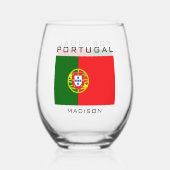 Verre À Vin Sans Pied Indicateur Portugais (Verso)