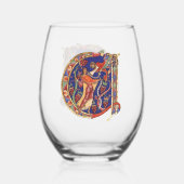 Verre À Vin Sans Pied Initiale A (Recto)