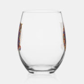 Verre À Vin Sans Pied Initiale A (Gauche)