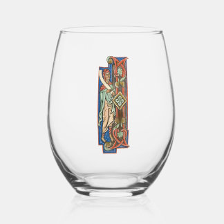 Verre À Vin Sans Pied Initiale I éclairée