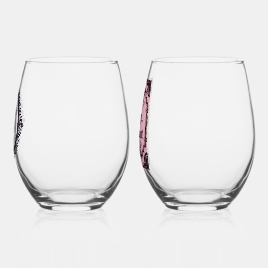 Verre À Vin Sans Pied It’s Giving Blackout – Dark Gothic Stemless (Gauche)